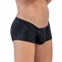 Черные трусы-хипсы со звездочками Illusion Latin Boxer Clever Masculine Underwear