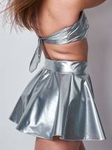 Виниловый лиф без бретелей Silver NG Designer