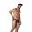 Черные трусы-джоки с ажурными вставками Urge Jockstrap Clever Masculine Underwear