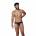 Черные трусы-джоки с ажурными вставками Urge Jockstrap Clever Masculine Underwear