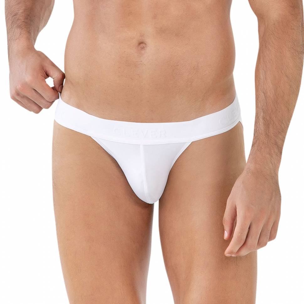 Белые трусы-танга Deseo Brief Clever Masculine Underwear