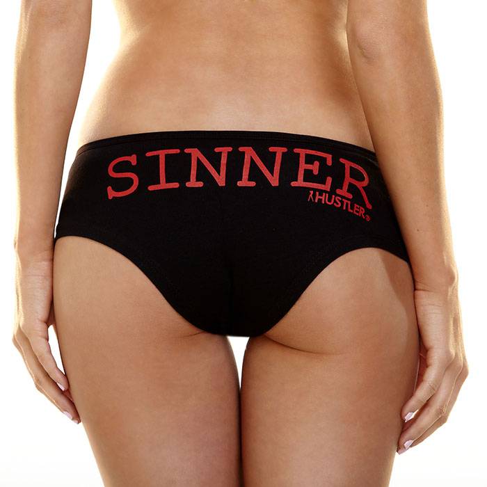 Женские трусики Hustler с надписью Sinner Hustler Lingerie