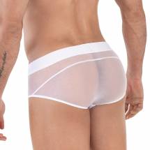 Белые полупрозрачные трусы-брифы Yin Yang Brief Clever Masculine Underwear