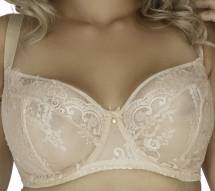 Бюстгальтер с мягкой чашкой plus size из кружева с &quot;ресничками&quot; Akcent