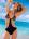 Слитный женский купальник-монокини на завязках Sielei