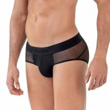 Черные полупрозрачные трусы-брифы Yin Yang Brief Clever Masculine Underwear