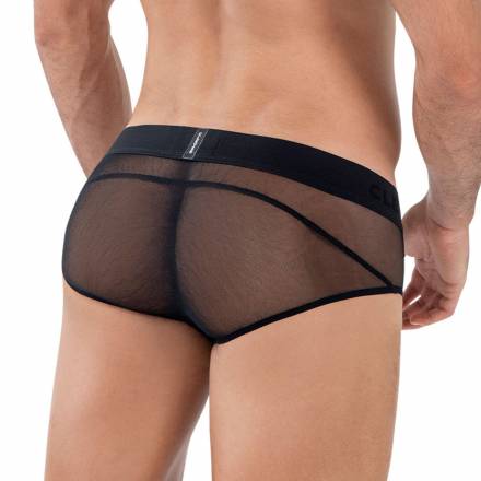 Черные полупрозрачные трусы-брифы Yin Yang Brief Clever Masculine Underwear
