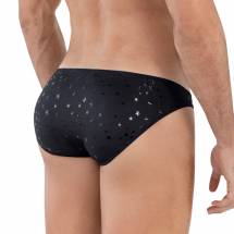Черные трусы-слипы со звездочками Illusion Brief Bikini Clever Masculine Underwear