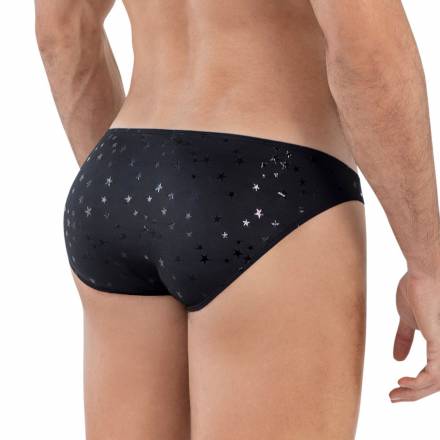 Черные трусы-слипы со звездочками Illusion Brief Bikini Clever Masculine Underwear