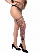 Колготки +size с имитацией тату в виде змеи STOP Your Style