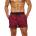 Бордовые пляжные мужские шорты Romeo Rossi