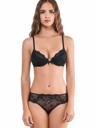 Бюстгальтер пуш-ап из эластичного кружева Microlace Amelie