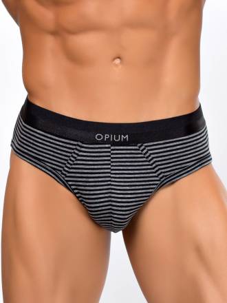 Мужские трусы-слипы в полоску Opium