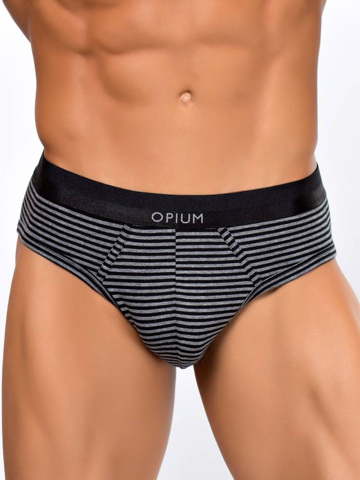 Мужские трусы-слипы в полоску Opium