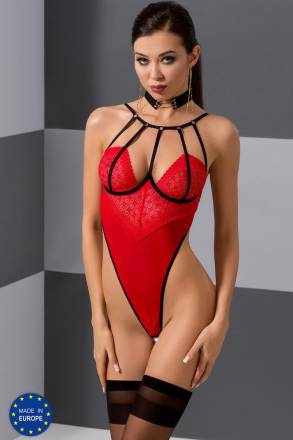 Роскошное боди с контрастным краем и доступом Akita Passion