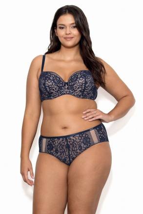 Бюстгальтер на косточках Eunika с пуш-ап вкладышами Nipplex