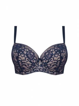 Бюстгальтер на косточках Eunika с пуш-ап вкладышами Nipplex