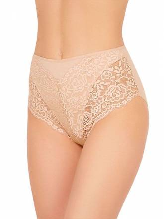 Высокие хлопковые трусики с кружевом Lace Cotton Band Janira