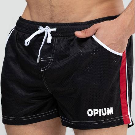 Мужские короткие шорты из быстросохнущего перфорированного материала Opium