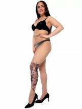 Колготки plus size с женственным принтом на левой ножке STOP Your Style