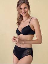 Трусики-слип с высокой линией талии Lace Cotton Band Janira