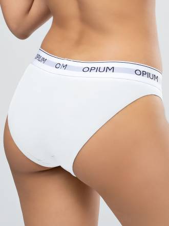 Женские хлопковые трусы-слипы в спортивном стиле Opium