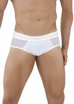Белые мужские трусы-тонги с сетчатыми вставками Berna Thong Clever Masculine Underwear