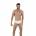 Белые мужские трусы-тонги с сетчатыми вставками Berna Thong Clever Masculine Underwear
