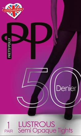 Блестящие непрозрачные колготки Pretty Polly