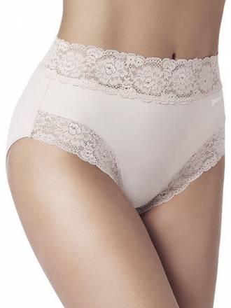 Высокие трусики-слипы с широкой кружевной оторочкой Dolce Micro Janira