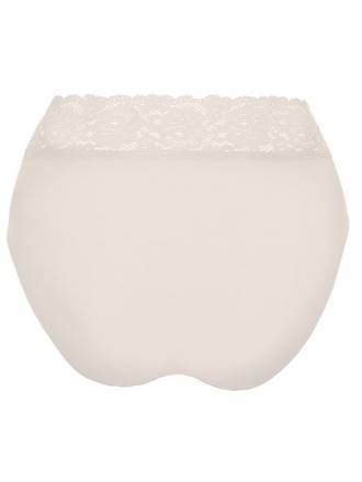 Высокие трусики-слипы с широкой кружевной оторочкой Dolce Micro Janira