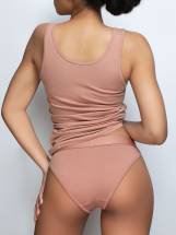 Женские трусики-танга из гладкого трикотажа Opium