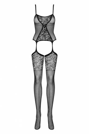 Фантастический комбинезон с цветочным рисунком и интимным доступом Obsessive
