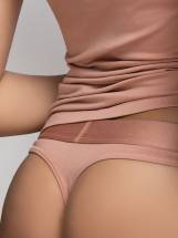 Женские трусики-стринги из гладкого трикотажа Opium