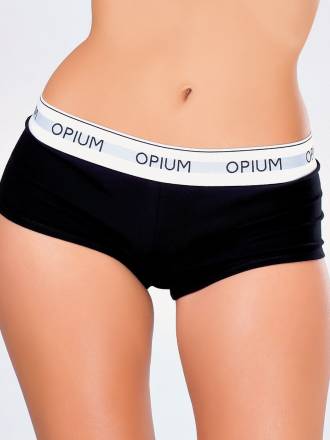 Хлопковые трусы-шортики в спортивном стиле Opium