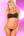 Лаконичный эротический комплект: лиф и трусики-стринги Pink Lipstick