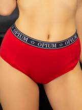 Высокие женские трусы в спортивном стиле Opium