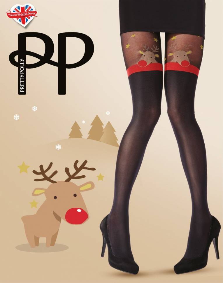 Забавные колготки с оленями Pretty Polly