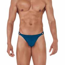 Синие мужские трусы-тонги с пряжками Flashing Thong Clever Masculine Underwear