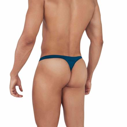 Синие мужские трусы-тонги с пряжками Flashing Thong Clever Masculine Underwear