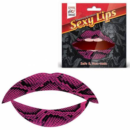 Lip Tattoo Фиолетовая змея Erotic Fantasy