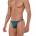 Зеленые мужские трусы-тонги с пряжками Flashing Thong Clever Masculine Underwear