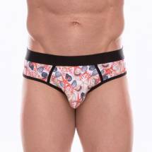 Белые трусы-джоки с принтом в виде цветных ракушек Don Moris