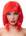 Красный парик-каре с челкой Джага-Джага