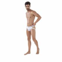 Белые мужские трусы-джоки Oporto Jockstrap Clever Masculine Underwear