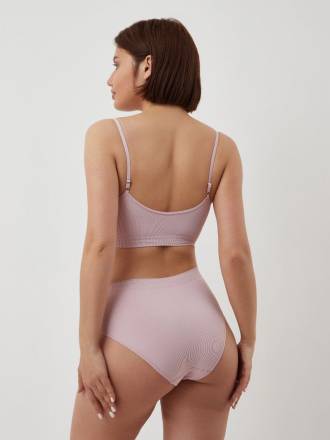 Эко-бюстгальтер в мелкий рубчик Eco-wear Pretty Polly