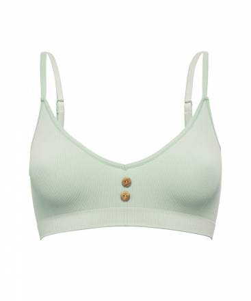 Эко-бюстгальтер в мелкий рубчик Eco-wear Pretty Polly