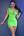 Бесшовное неоновое мини-платье с вырезами Chilirose