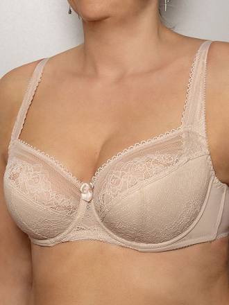 Кружевной бюстгальтер со сшивной чашкой Compliment Fluide