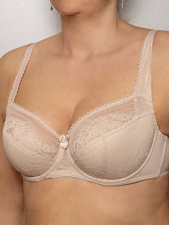 Кружевной бюстгальтер со сшивной чашкой Compliment Fluide